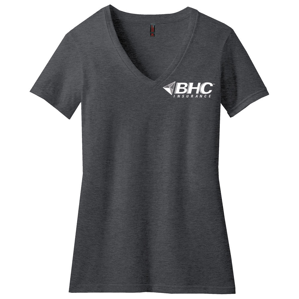 BHC Insurance District® Women’s Perfect Blend® CVC V-Neck Tee