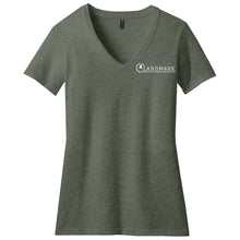 Load image into Gallery viewer, Landmark Ladies' Perfect Blend CVC V-Neck Tee
