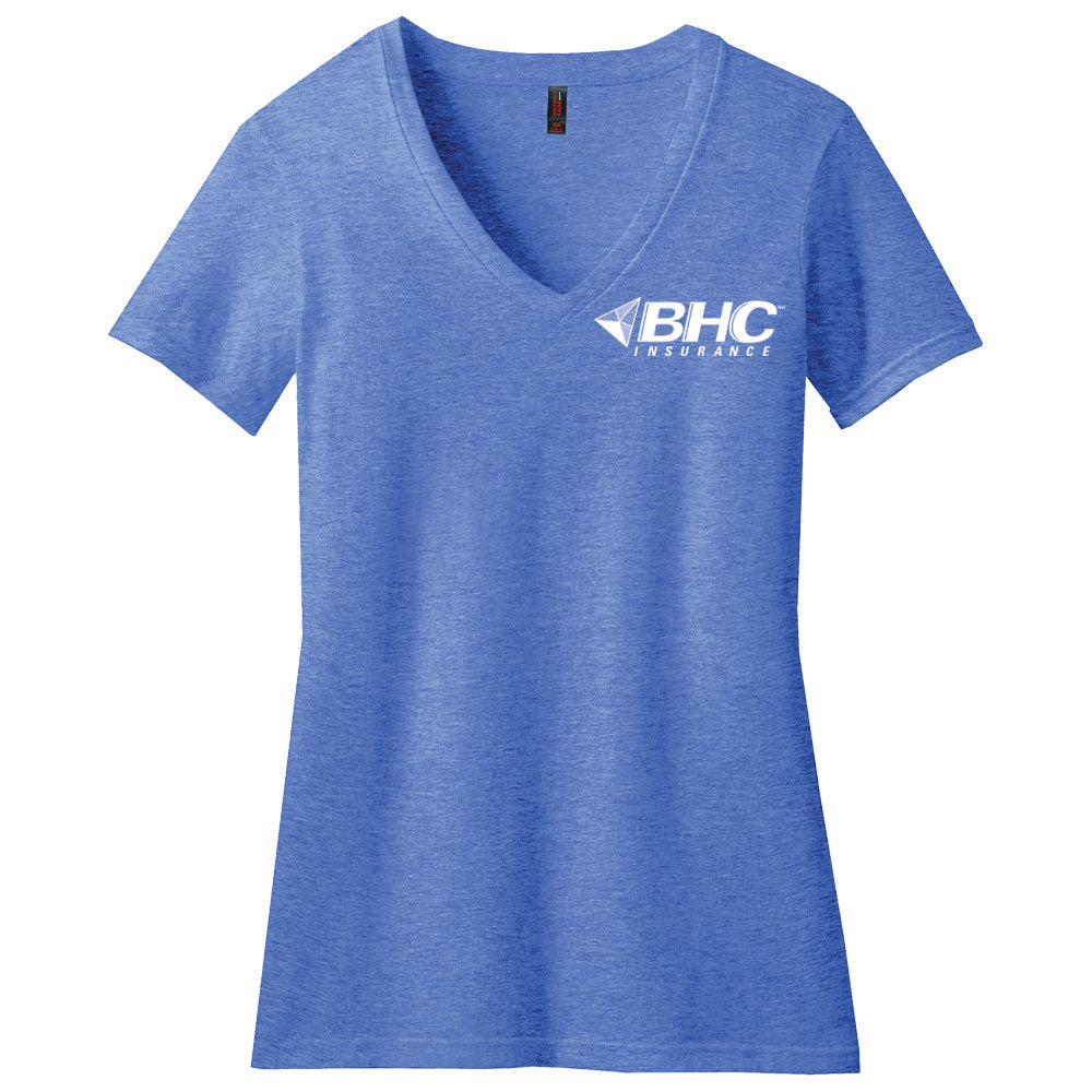 BHC Insurance District® Women’s Perfect Blend® CVC V-Neck Tee