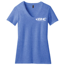 Load image into Gallery viewer, BHC Insurance Ladies' Perfect Blend CVC V-Neck Tee
