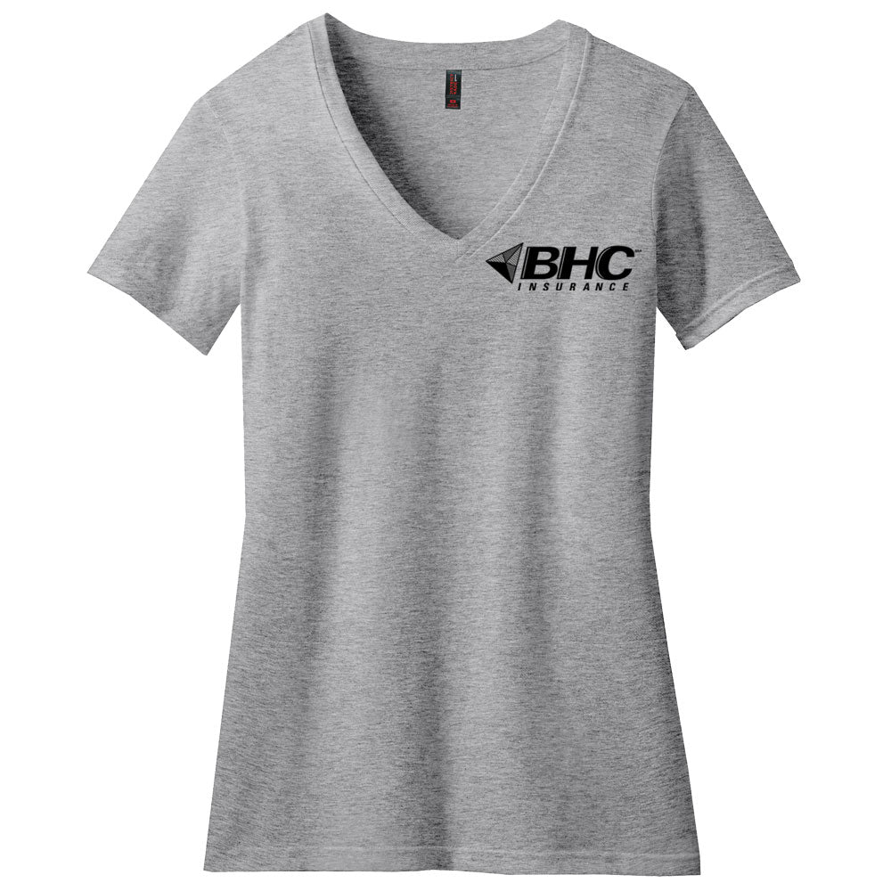 BHC Insurance District® Women’s Perfect Blend® CVC V-Neck Tee