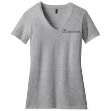 Load image into Gallery viewer, Landmark Ladies' Perfect Blend CVC V-Neck Tee
