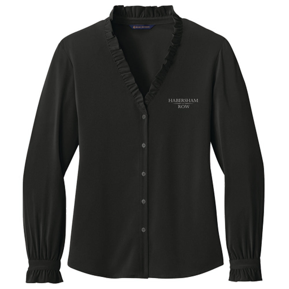 Engage Management Brooks Brothers® Women’s Long Sleeve Ruffle Collar Blouse