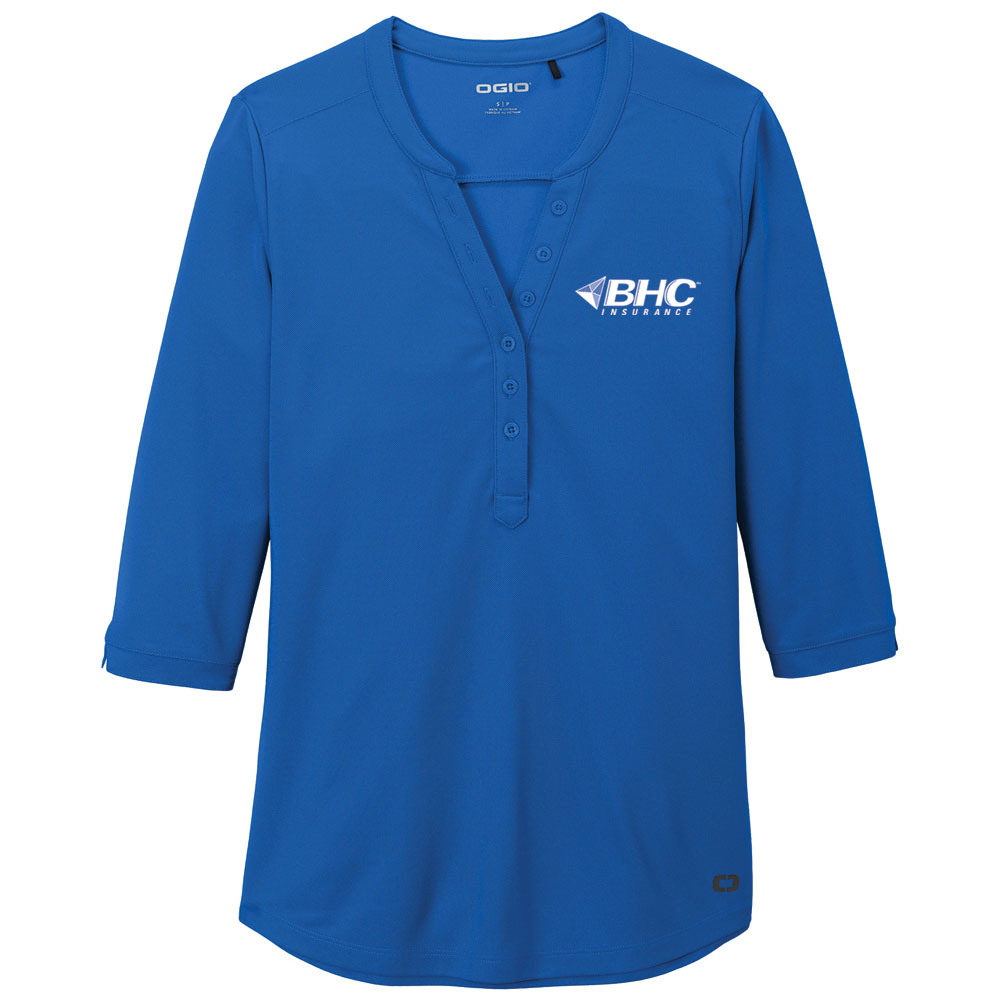 BHC Insurance OGIO® Women's Jewel Henley – Hilltop Print Co