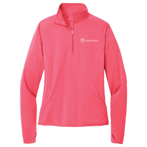 Landmark Ladies' Sport-Wick® Stretch 1/4-Zip Pullover