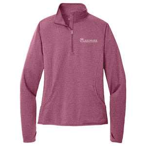 Landmark Ladies' Sport-Wick® Stretch 1/4-Zip Pullover