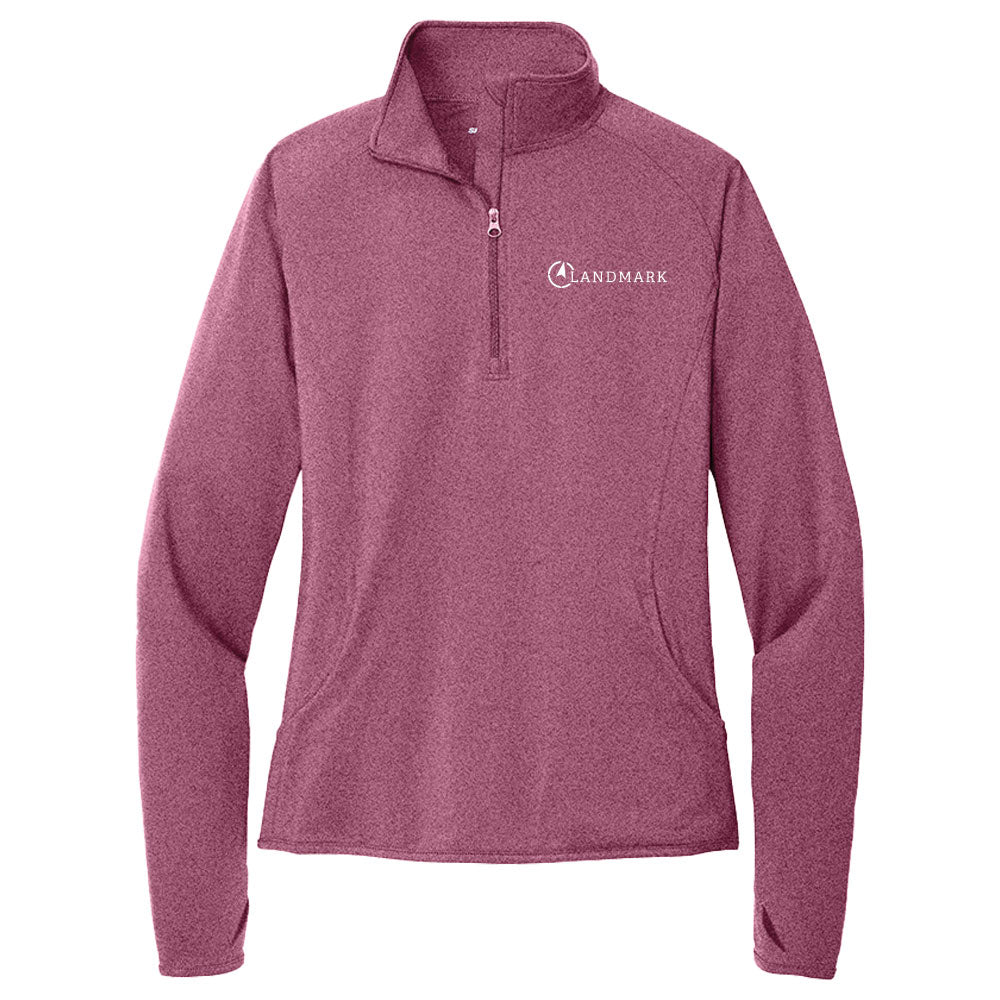Landmark Sport-Tek® Women's Sport-Wick® Stretch 1/4-Zip Pullover
