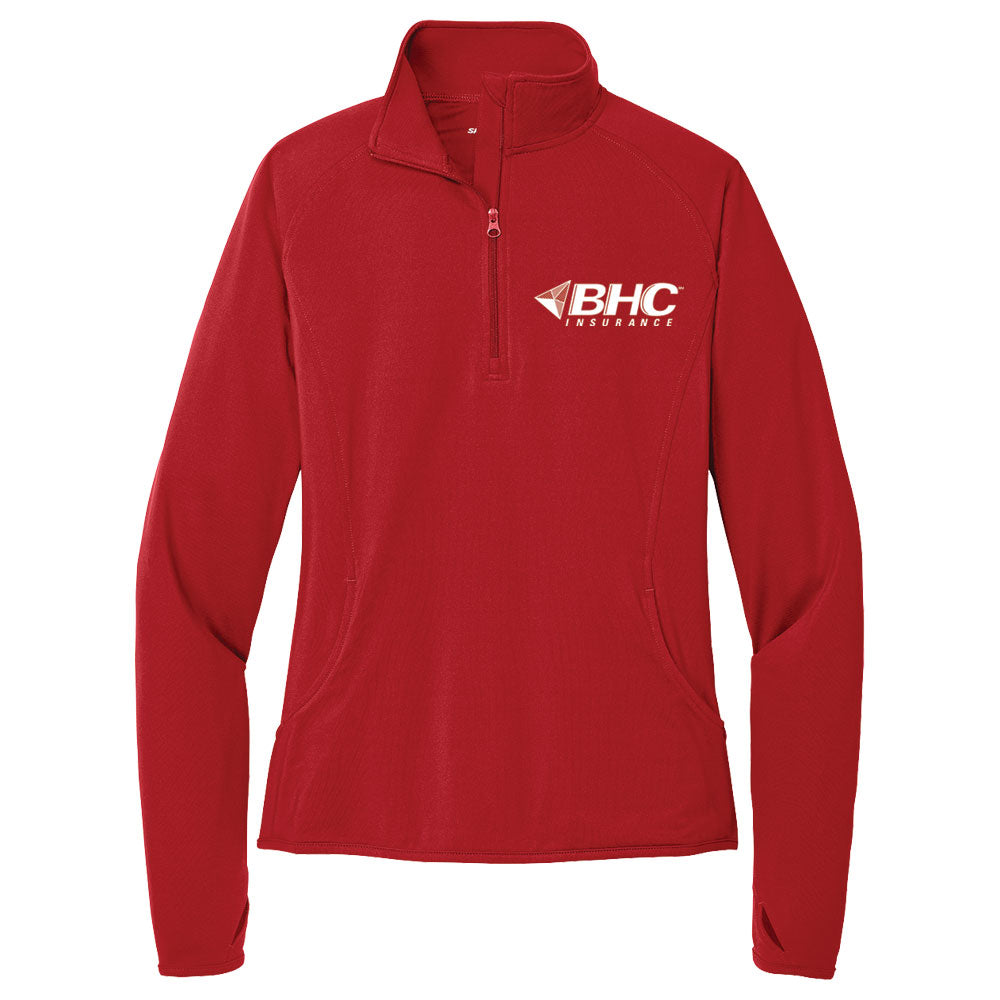 BHC Insurance Ladies' Sport-Wick® Stretch 1/4-Zip Pullover