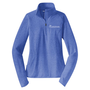 Landmark Ladies' Sport-Wick® Stretch 1/4-Zip Pullover