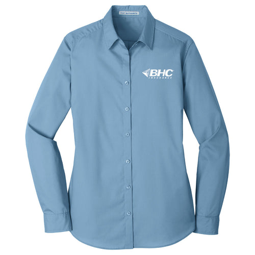 BHC Insurance Ladies' Long Sleeve Poplin Shirt