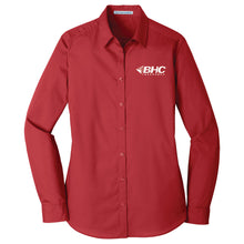 Load image into Gallery viewer, BHC Insurance Ladies' Long Sleeve Poplin Shirt

