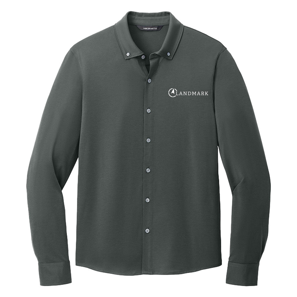 Landmark Mercer+Mettle® Men's Stretch Jersey Long Sleeve Shirt