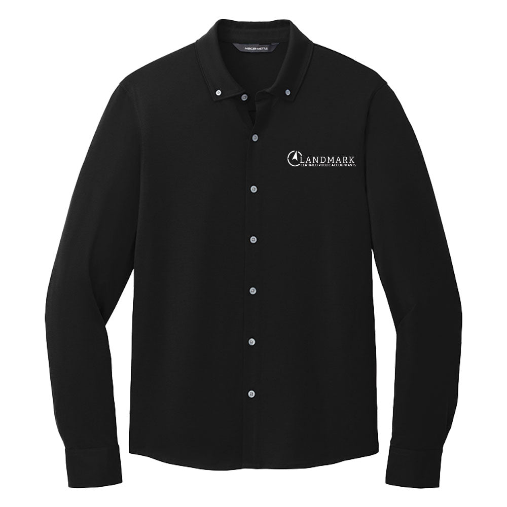 Landmark Mercer+Mettle® Men's Stretch Jersey Long Sleeve Shirt
