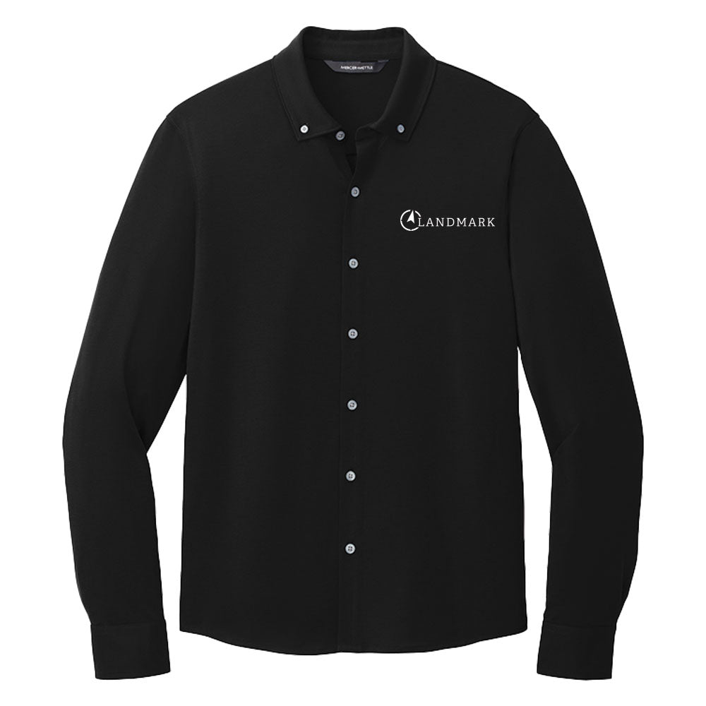 Landmark Mercer+Mettle® Men's Stretch Jersey Long Sleeve Shirt
