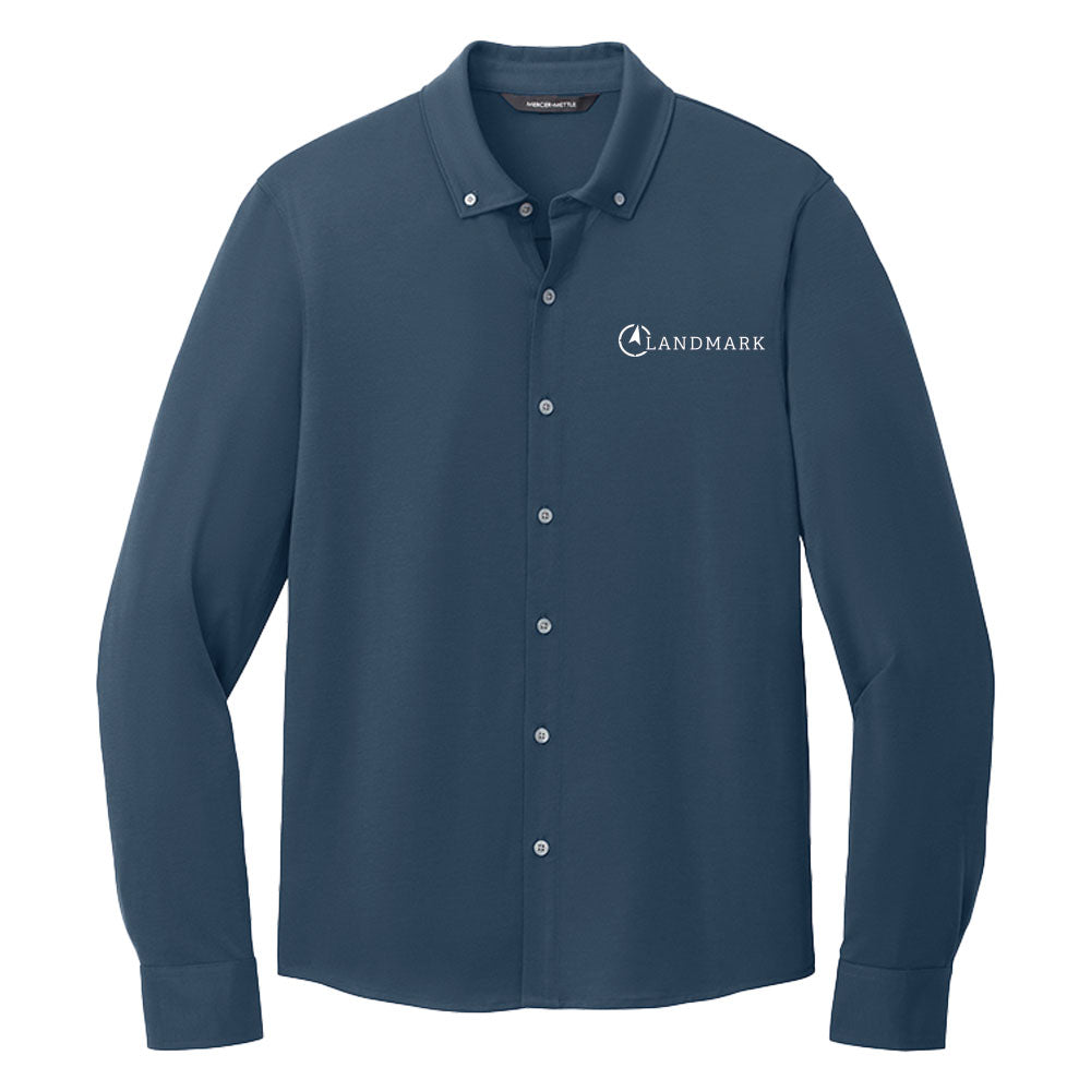 Landmark Mercer+Mettle® Men's Stretch Jersey Long Sleeve Shirt