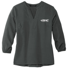 Load image into Gallery viewer, BHC Insurance Ladies' Stretch Crepe 3/4-Sleeve Blouse
