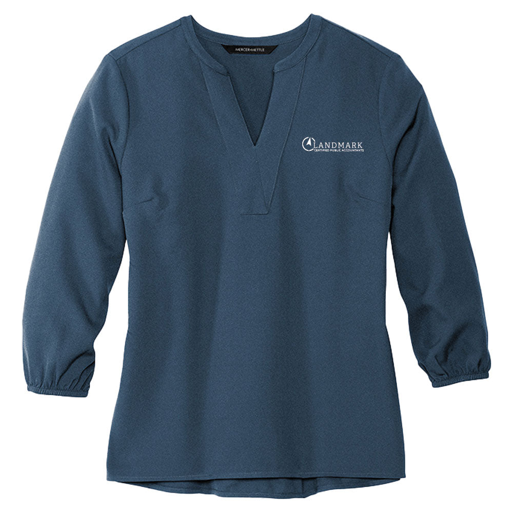 Landmark Mercer+Mettle® Women's Stretch Crepe 3/4-Sleeve Blouse
