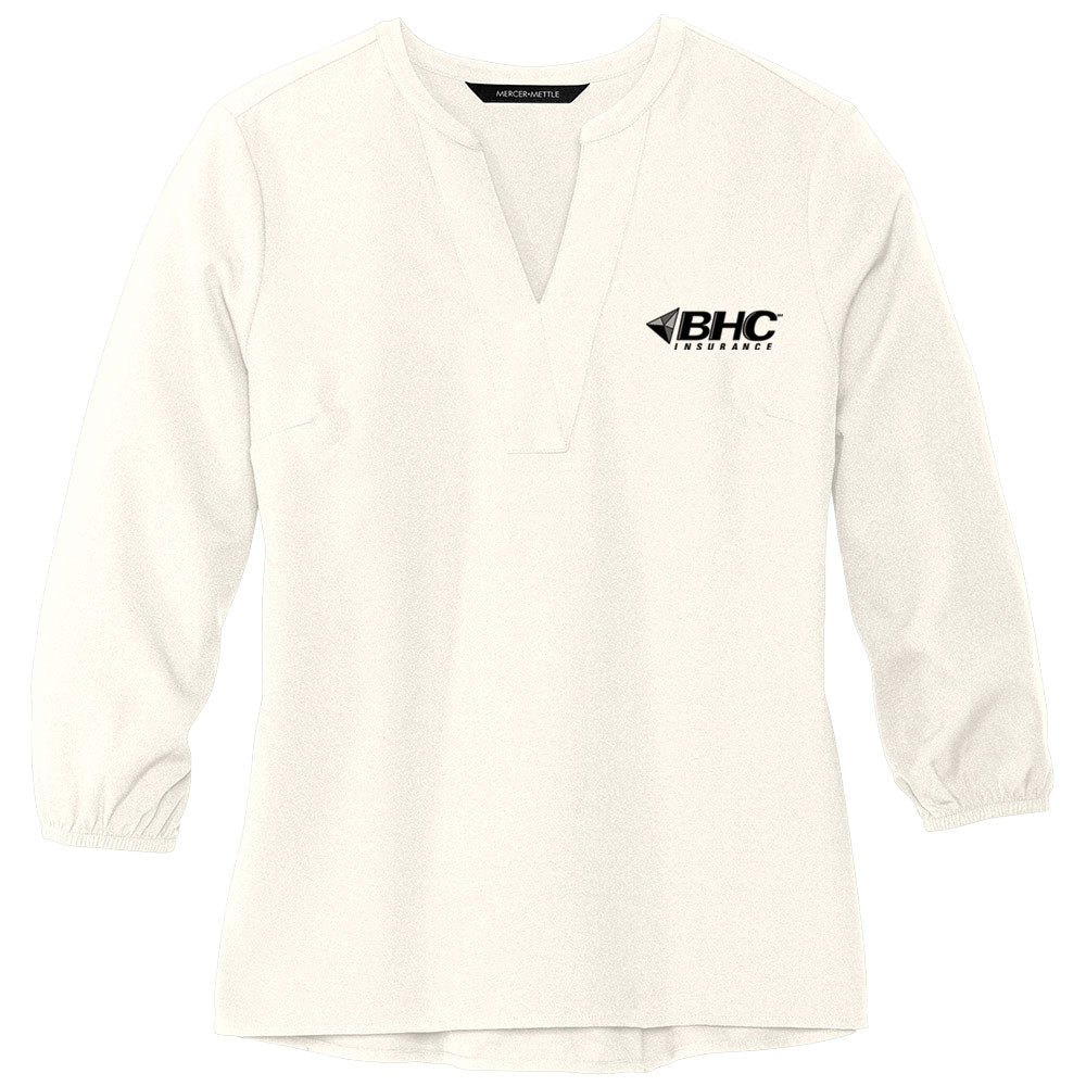 BHC Insurance Ladies' Stretch Crepe 3/4-Sleeve Blouse