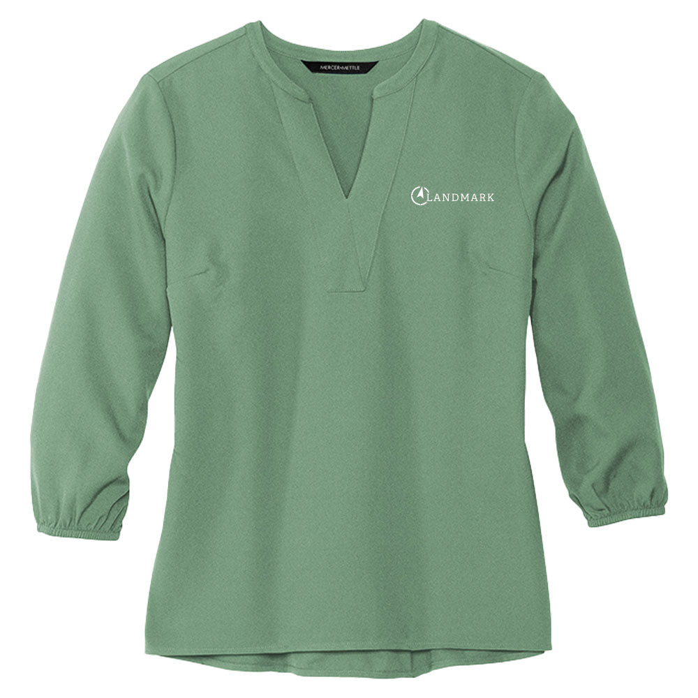 Landmark Mercer+Mettle® Women's Stretch Crepe 3/4-Sleeve Blouse
