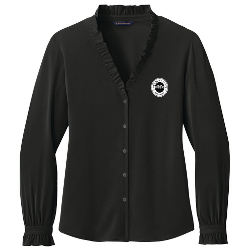Engage Management Brooks Brothers® Women’s Long Sleeve Ruffle Collar Blouse