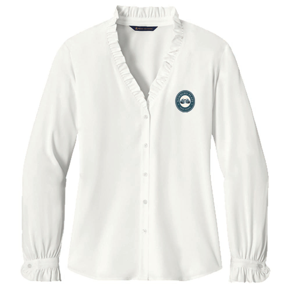 Engage Management Brooks Brothers® Women’s Long Sleeve Ruffle Collar Blouse