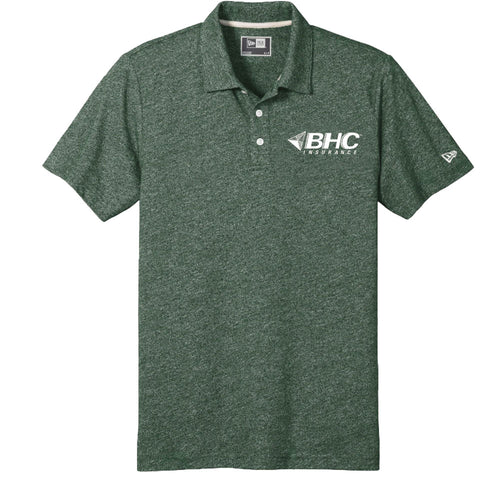 BHC Insurance New Era® Men's Slub Twist Polo