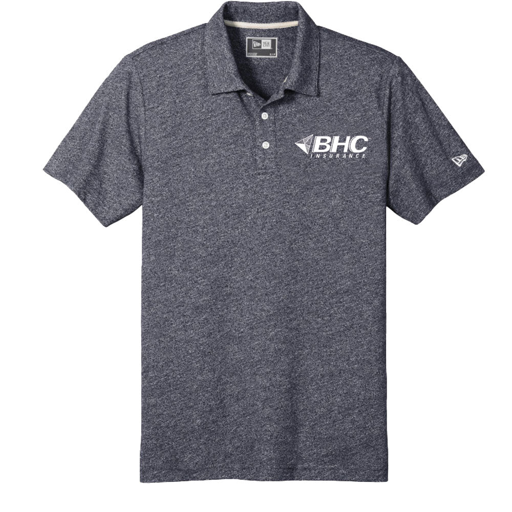 BHC Insurance New Era® Men's Slub Twist Polo