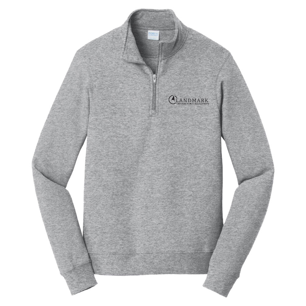 Landmark Port & Co™ Fan Favorite™ Fleece 1/4-Zip Pullover Sweatshirt