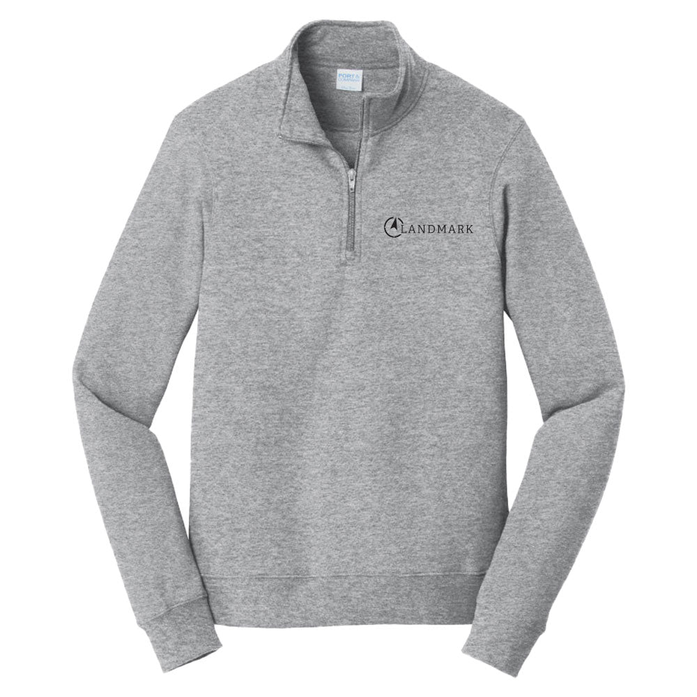 Landmark Port & Co™ Fan Favorite™ Fleece 1/4-Zip Pullover Sweatshirt
