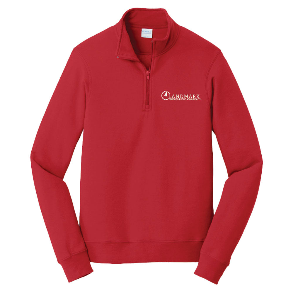 Landmark Port & Co™ Fan Favorite™ Fleece 1/4-Zip Pullover Sweatshirt