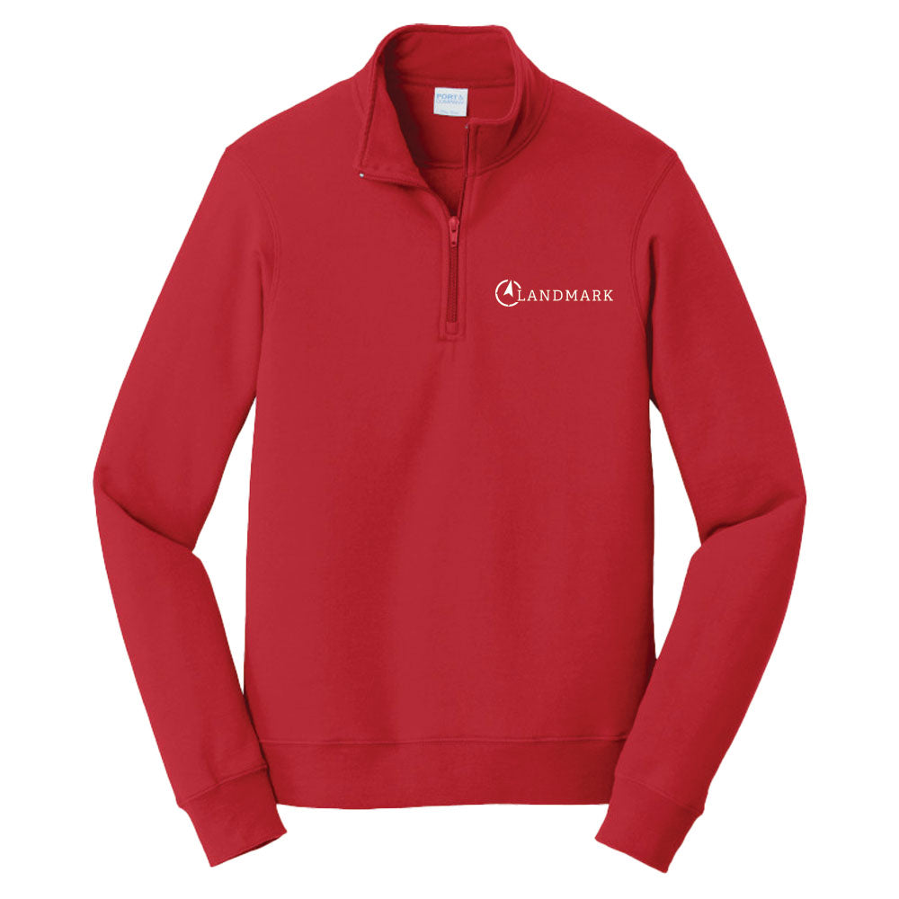 Landmark Port & Co™ Fan Favorite™ Fleece 1/4-Zip Pullover Sweatshirt