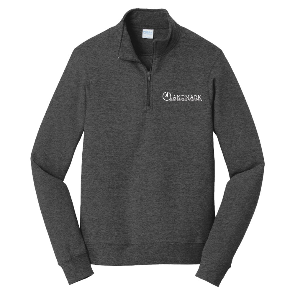 Landmark Port & Co™ Fan Favorite™ Fleece 1/4-Zip Pullover Sweatshirt