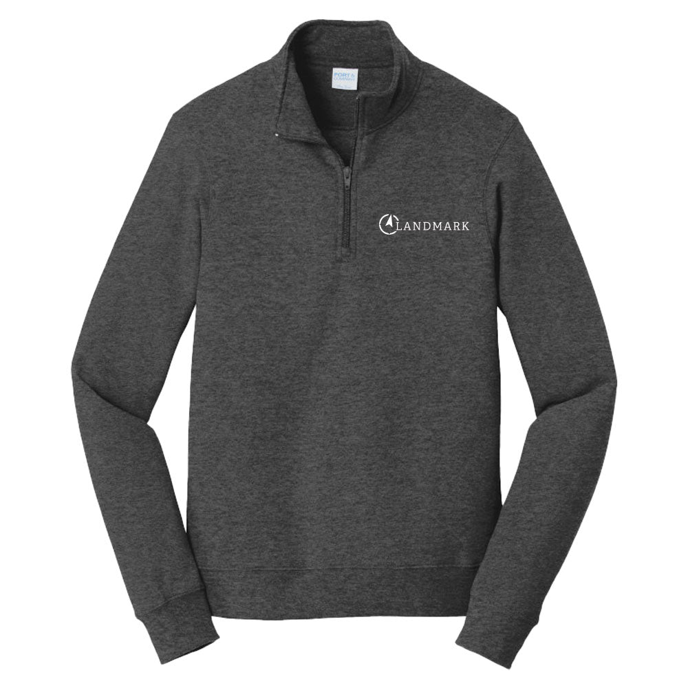Landmark Port & Co™ Fan Favorite™ Fleece 1/4-Zip Pullover Sweatshirt