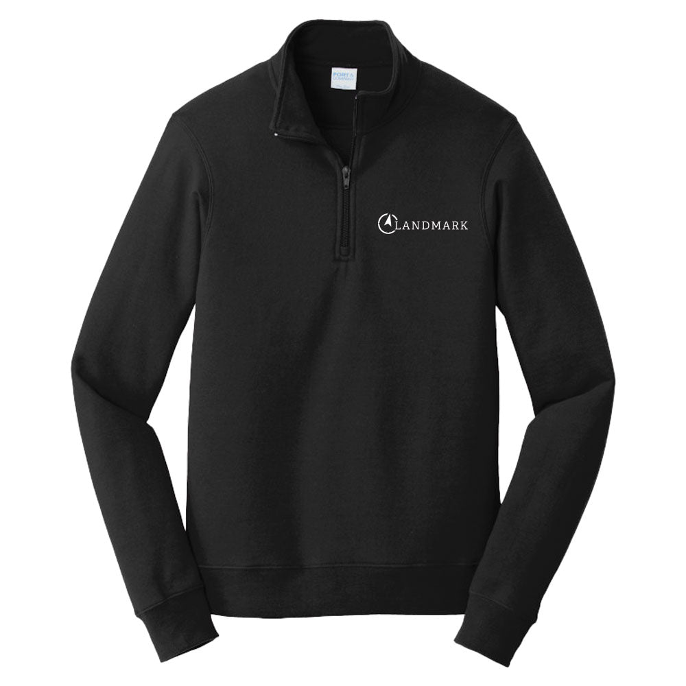 Landmark Port & Co™ Fan Favorite™ Fleece 1/4-Zip Pullover Sweatshirt