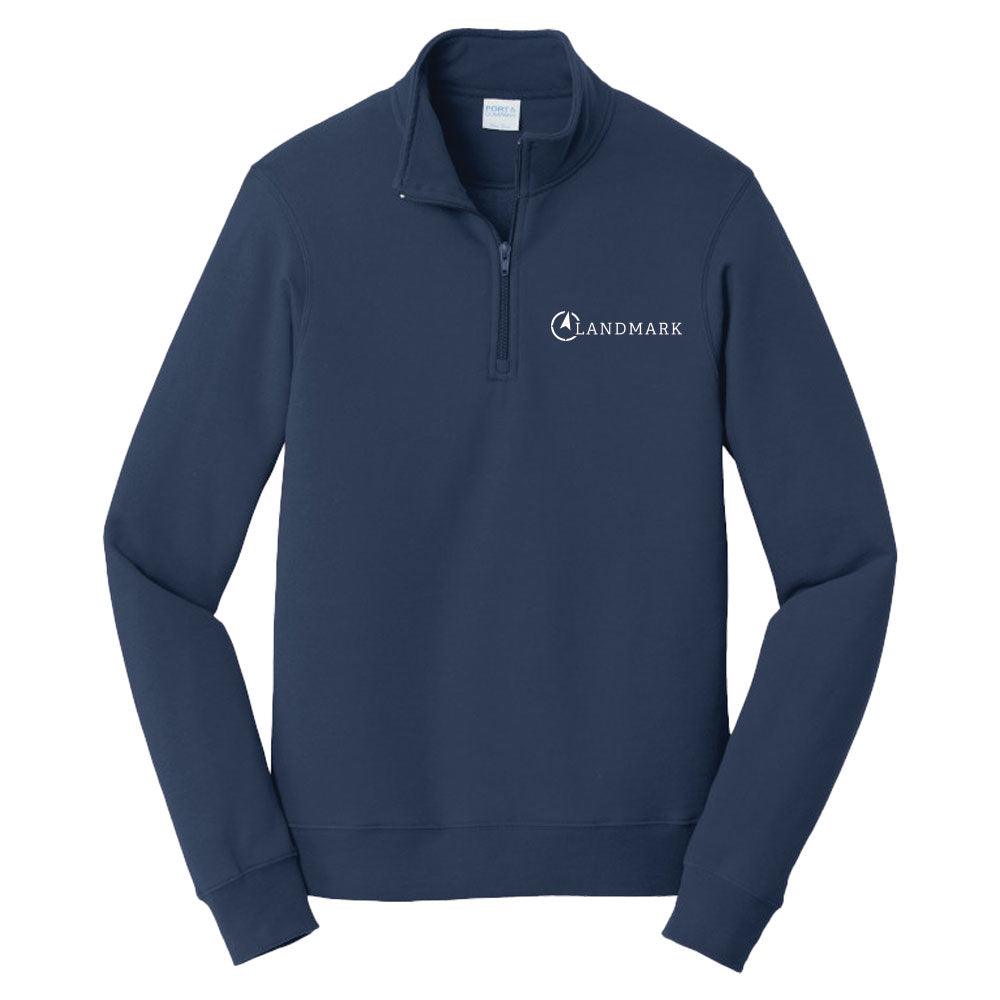 Landmark Port & Co™ Fan Favorite™ Fleece 1/4-Zip Pullover Sweatshirt