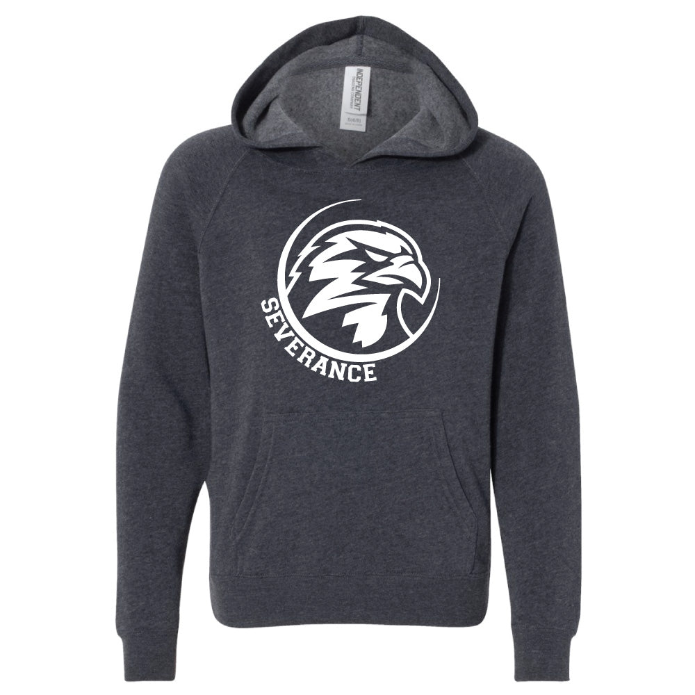 Severance MS Youth & Adult Raglan Hooded Sweatshirt (Circle Logo)