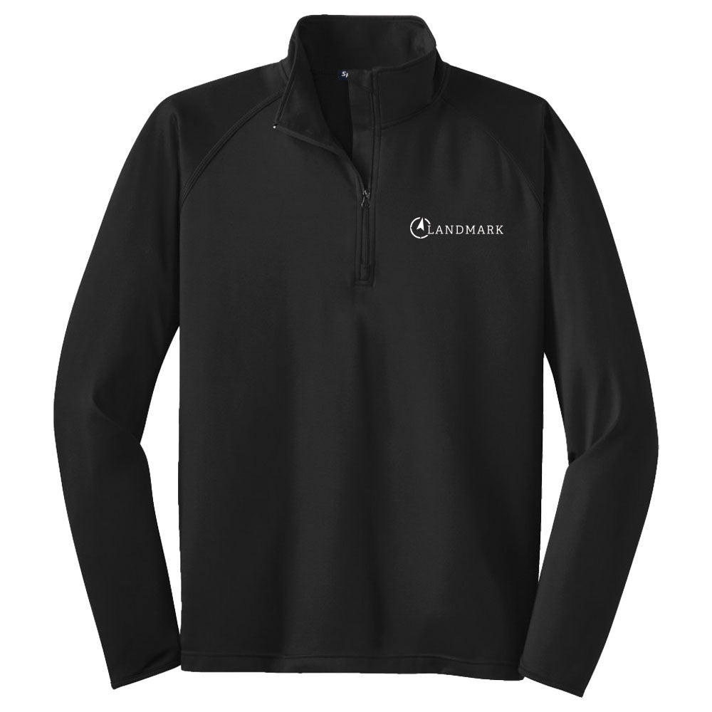 Landmark Men's Sport-Wick® Stretch 1/4-Zip Pullover