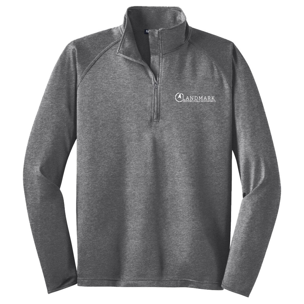 Landmark Sport-Tek® Men's Sport-Wick® Stretch 1/4-Zip Pullover