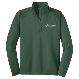 Landmark Men's Sport-Wick® Stretch 1/4-Zip Pullover