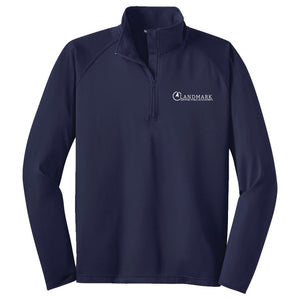 Landmark Men's Sport-Wick® Stretch 1/4-Zip Pullover