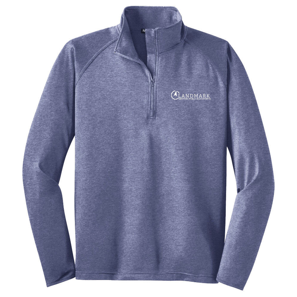 Landmark Sport-Tek® Men's Sport-Wick® Stretch 1/4-Zip Pullover
