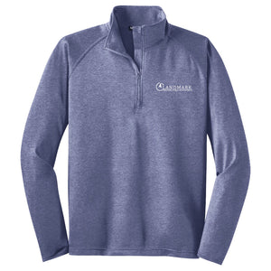 Landmark Men's Sport-Wick® Stretch 1/4-Zip Pullover