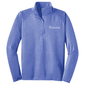 Landmark Men's Sport-Wick® Stretch 1/4-Zip Pullover