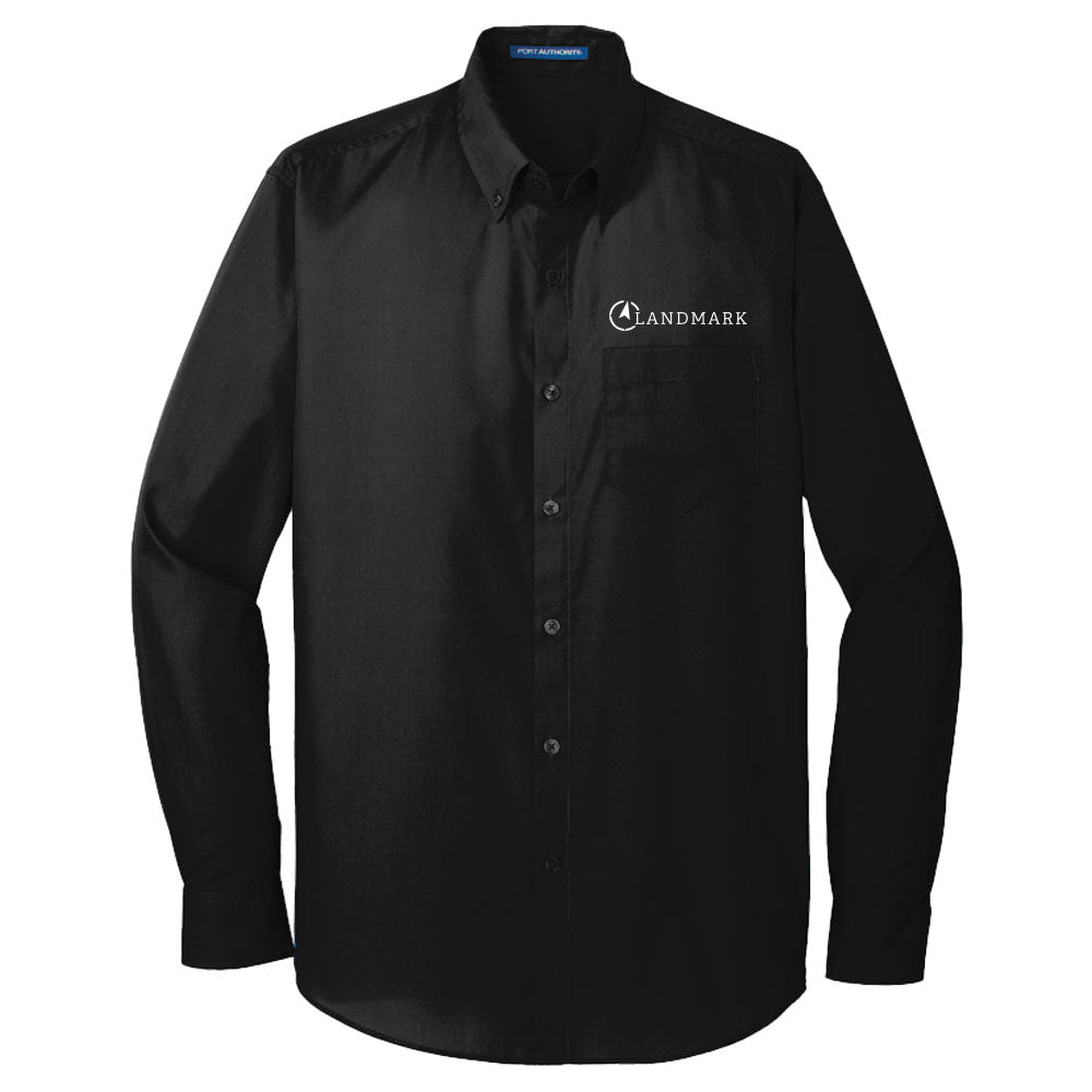 Landmark Port Authority® Men's Long Sleeve Poplin Shirt