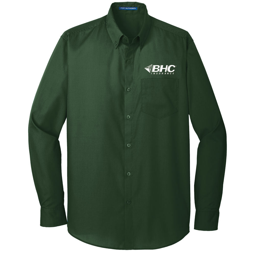 BHC Insurance Men's Long Sleeve Poplin Shirt