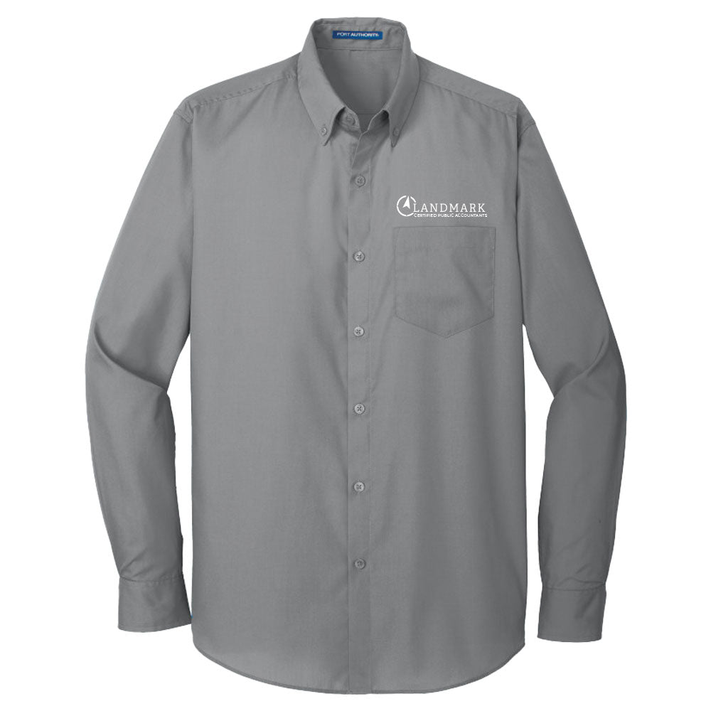 Landmark Port Authority® Men's Long Sleeve Poplin Shirt