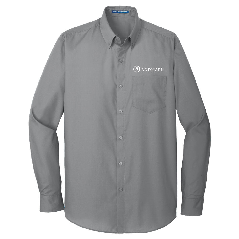 Landmark Port Authority® Men's Long Sleeve Poplin Shirt
