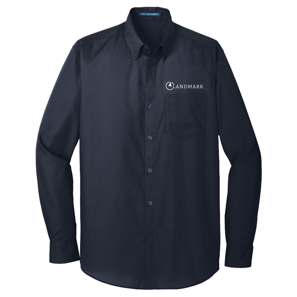 Landmark Port Authority® Men's Long Sleeve Poplin Shirt