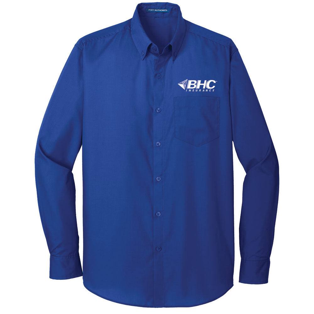 BHC Insurance Men's Long Sleeve Poplin Shirt