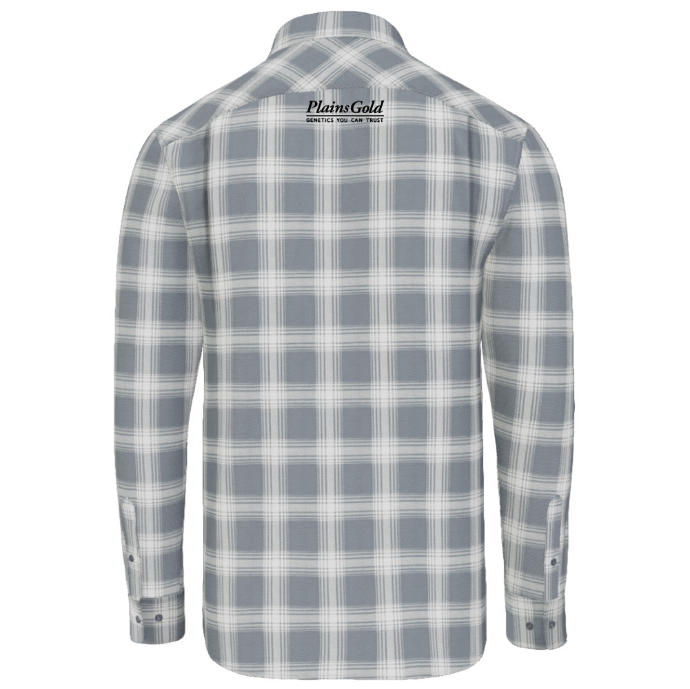 Plains Gold Port Authority® Men's Plaid Flannel Shirt